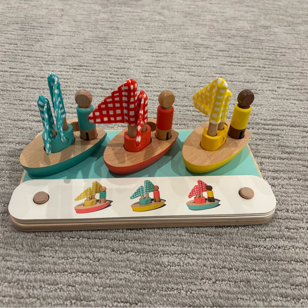 Lovery Wooden Sailing Boat Puzzle Toy